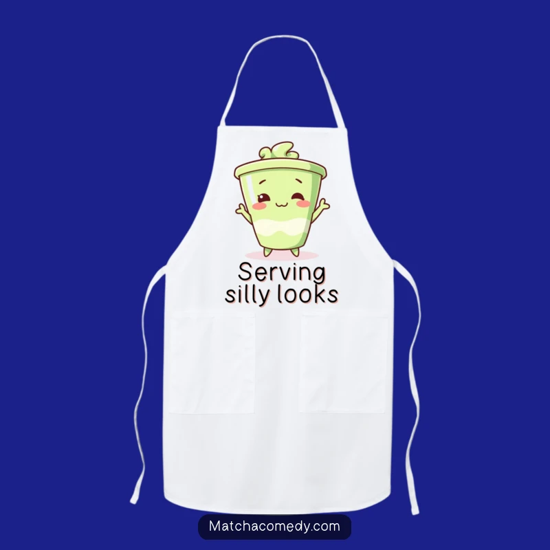 Funny Silly Matcha Apron, Cook Up Some Funky Style