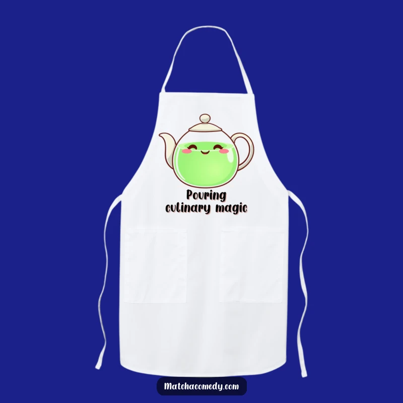 Funny Teapot Apron: Pour Happiness into Cooking with This Happy Face Design!