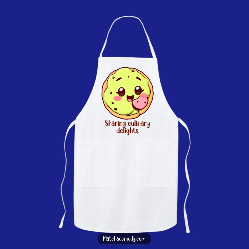 Funny Matcha Cookie Apron: Happy Kawaii Cookie Kitchen Fun