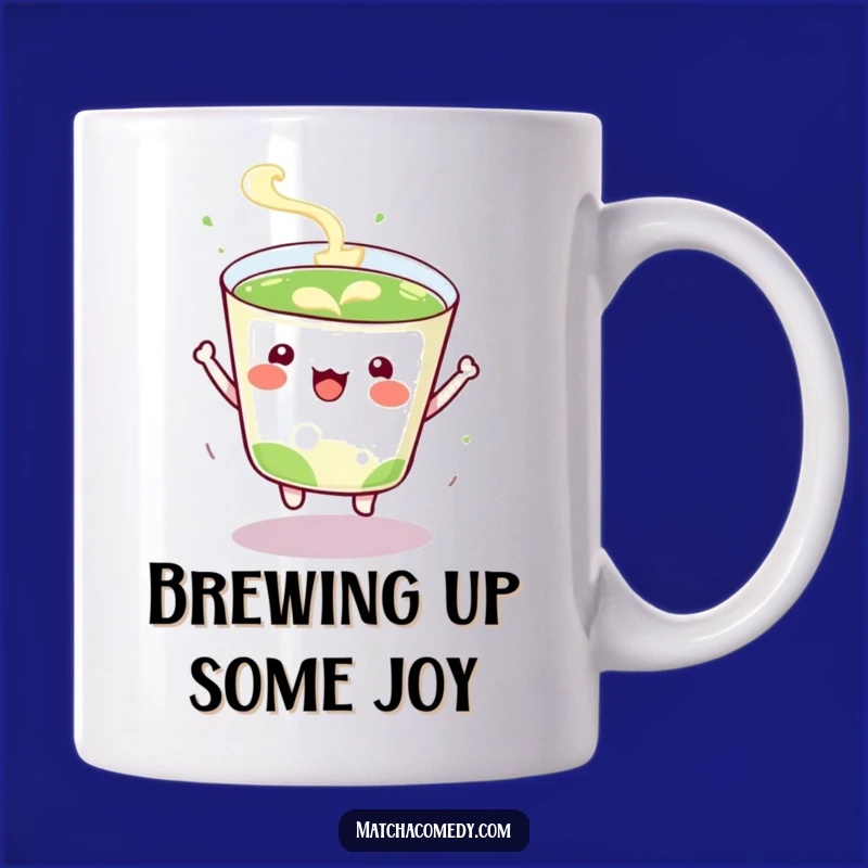 Funny Kawaii Matcha Cup Mug - Energetic Drinkware Gift for Tea Lovers