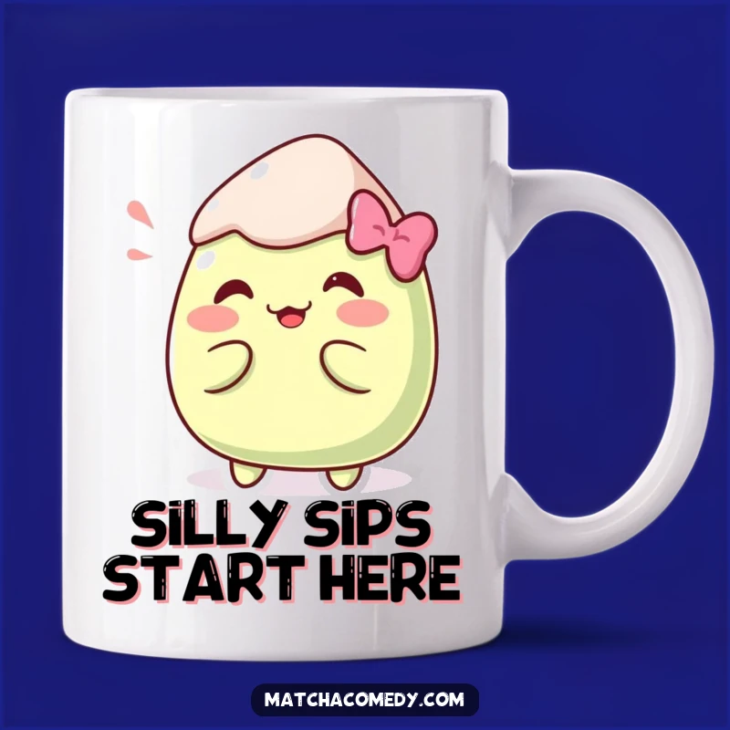 Funny Kawaii Matcha Mochi Pose Mug - Hilarious & Adorable Gift for Mochi Lovers