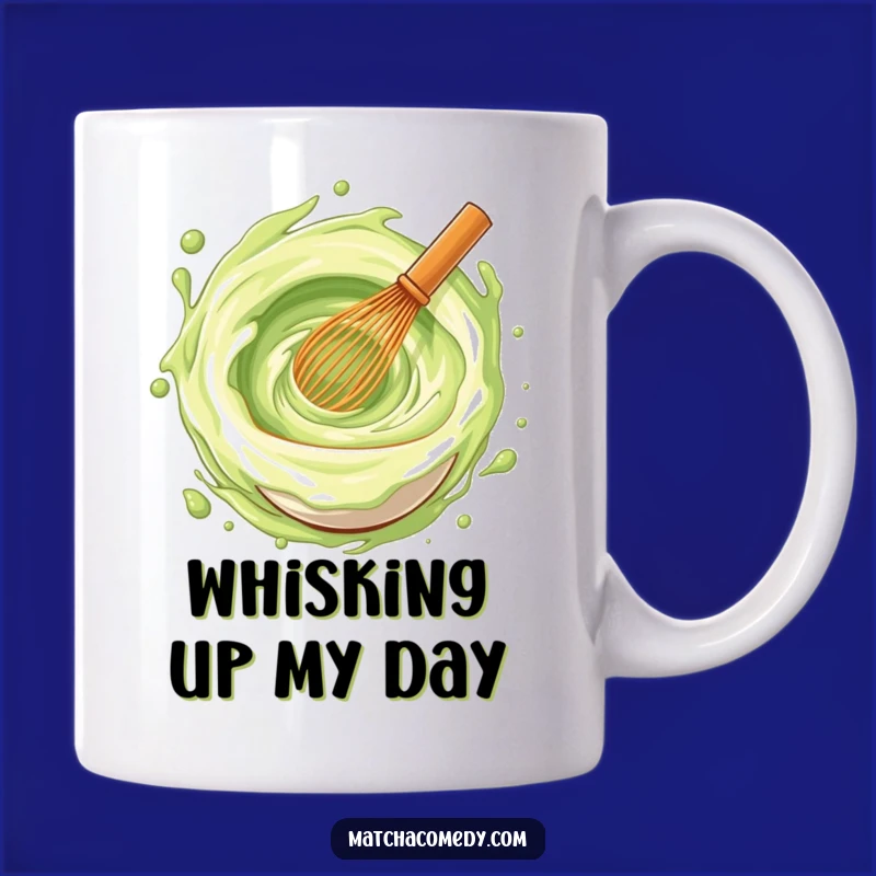 Funny Matcha Whisk Vortex Mug, Hilarious Art for Joyful Mornings Gift