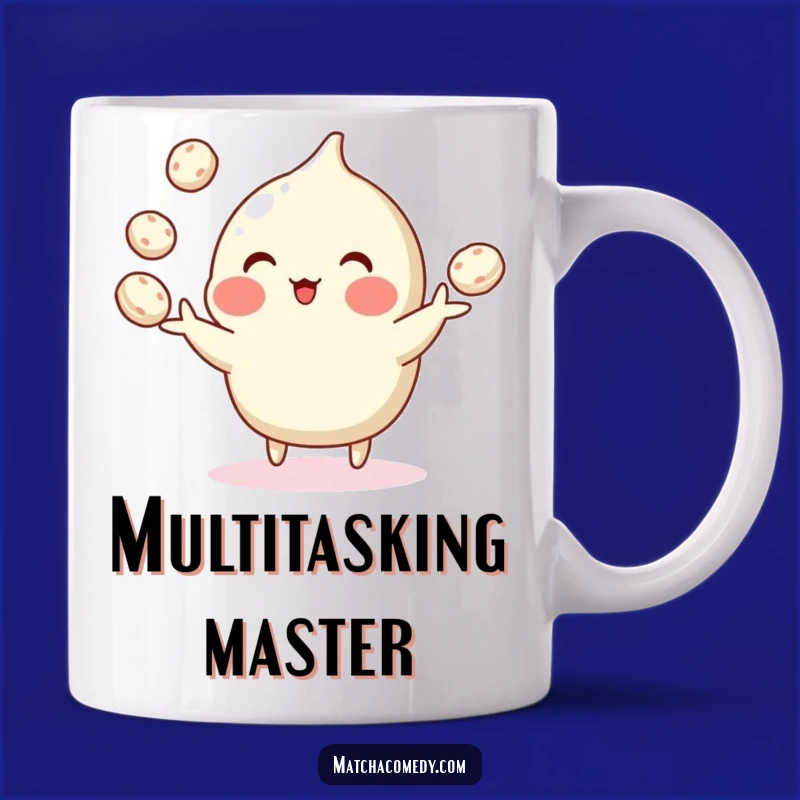 Funny Matcha Mochi Juggling Mug: Adorable & Hilarious Sweet Treat Gift