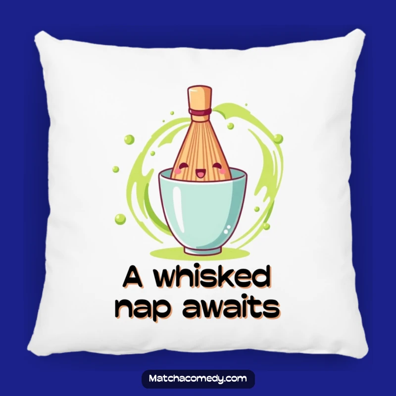 Funny Matcha Whisk Pillow: Cozy Comfort with a Spinning, Cheerful Design, Ideal Funny Gift!