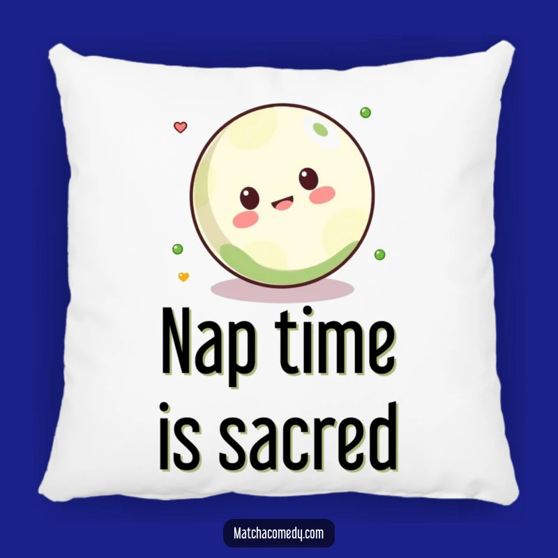 Funny Kawaii Matcha Ball Rolling Pillow - Cozy & Playful Accent for Your Couch