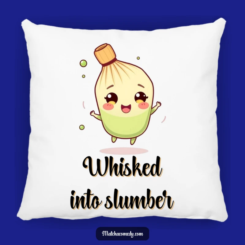 Funny Matcha Whisk Pillow: Cozy Spinning Friend - Comfy Funny Gift!