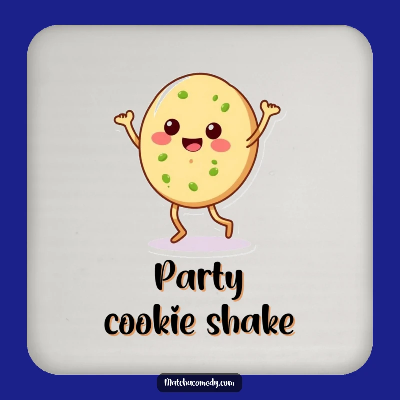 Funny Matcha Cookie Dance Coaster Set: Protect Your Table with Flair!