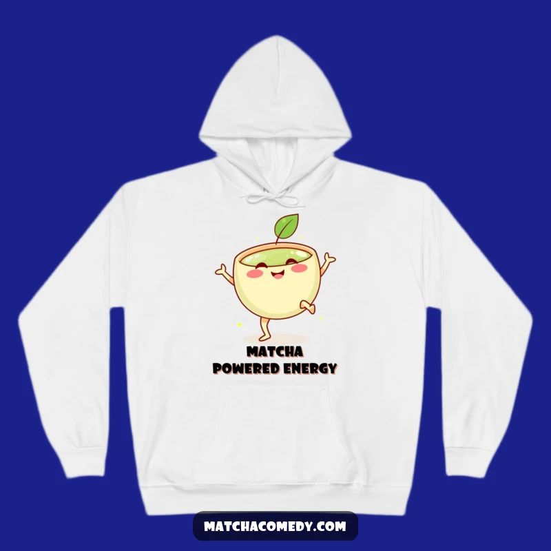 Cozy Funny Matcha Kick Hoodie for Warmth and Energetic Comfort