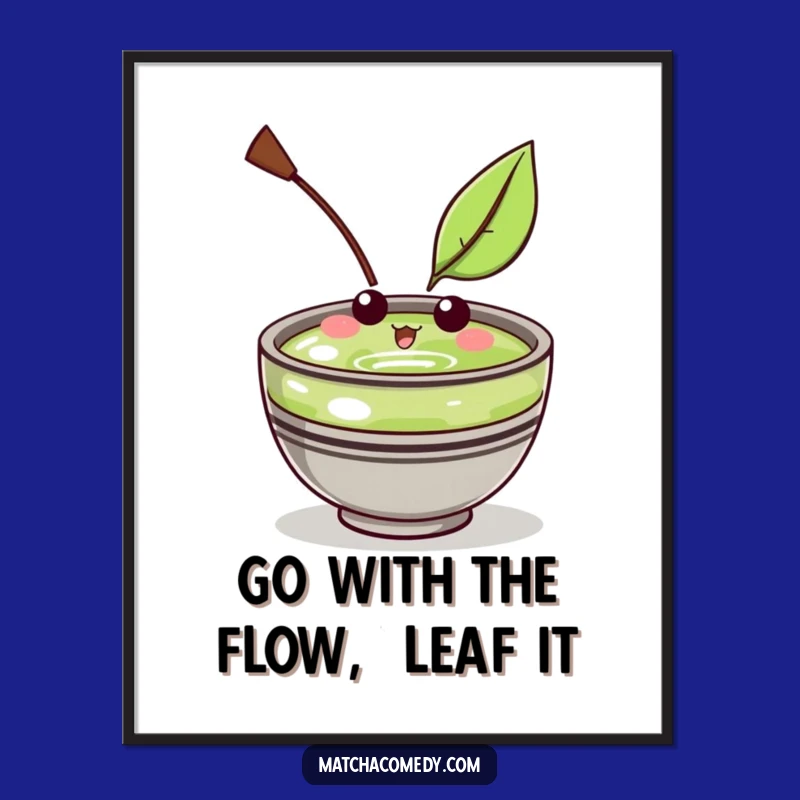 Free Printable Matcha Bowl Wall Art - Funny Downloadable Decor Gift