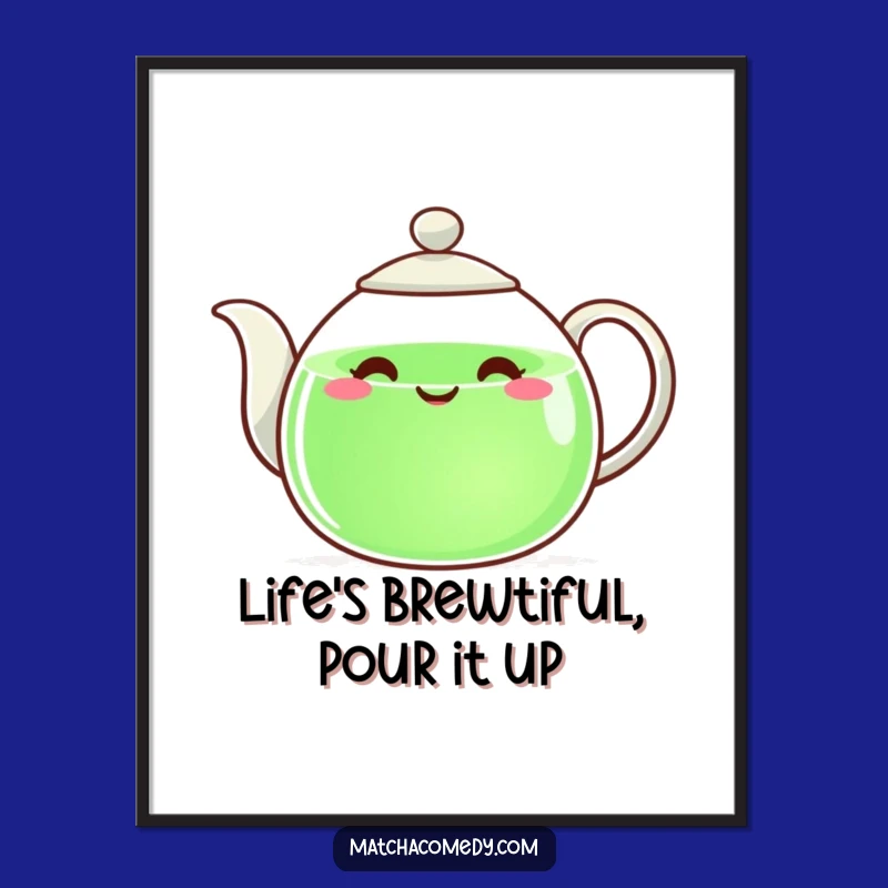 Funny Free Printable Teapot Wall Art: Cheerful Pouring DIY Decor