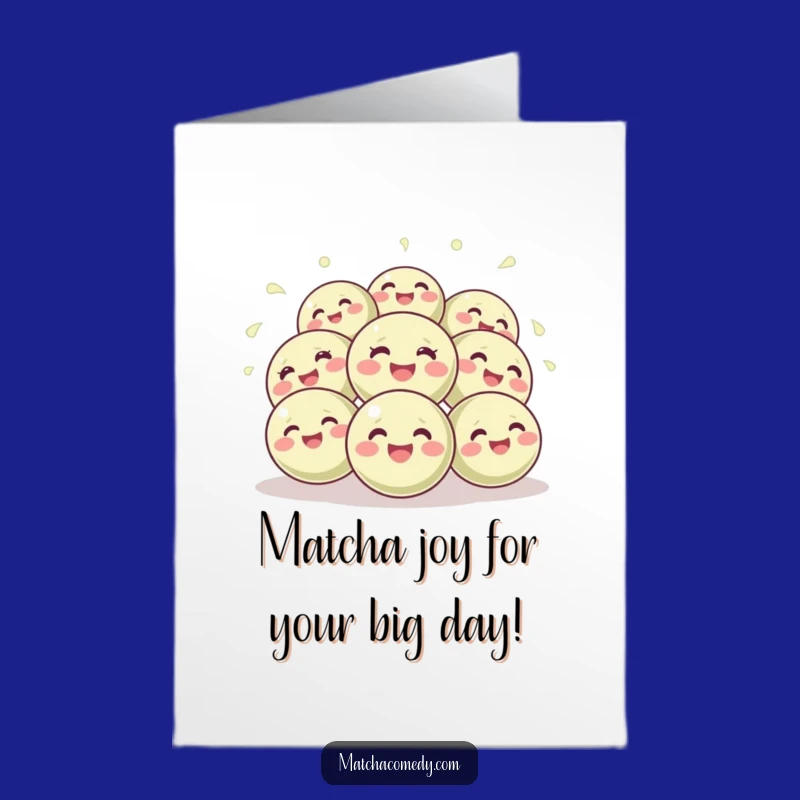 Free Printable Birthday Card: Giggling Matcha Balls for a Hilarious Celebration
