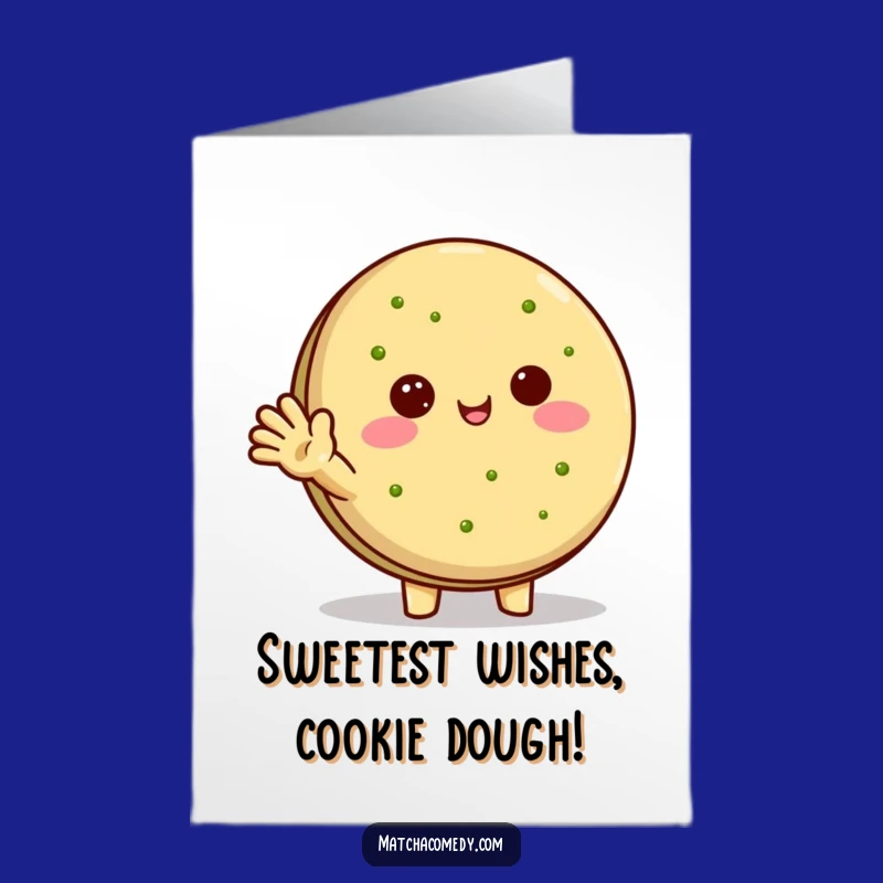 Free Printable Kawaii Matcha Cookie Birthday Card - Cheerful Character Downloadable Gift