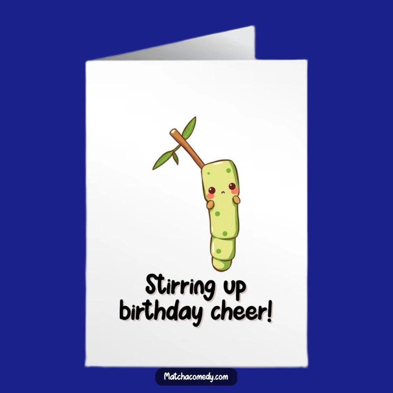 Free Printable Birthday Card: Matcha Stick Fun for a Sliding Good Time!