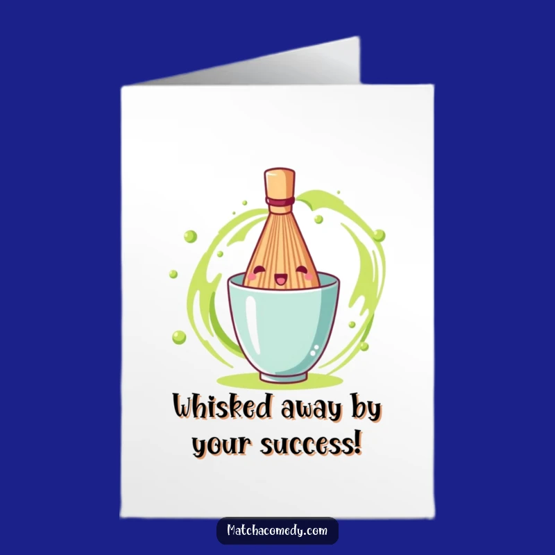 Free Printable Matcha Whisk Congrats Card: Funny DIY Downloadable Gift Idea
