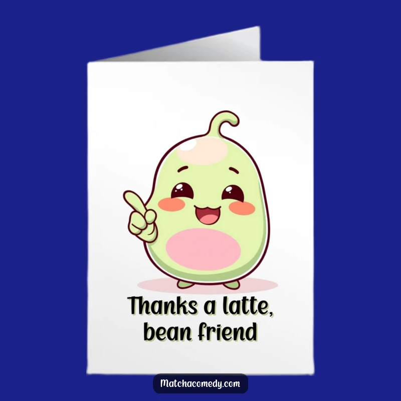 Free Printable Thank You Card: Giggling Matcha Bean DIY Funny Gift