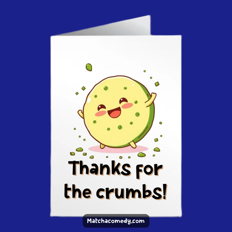 Free Printable Matcha Cookie Thank You Card: Cartwheeling Gratitude Gift