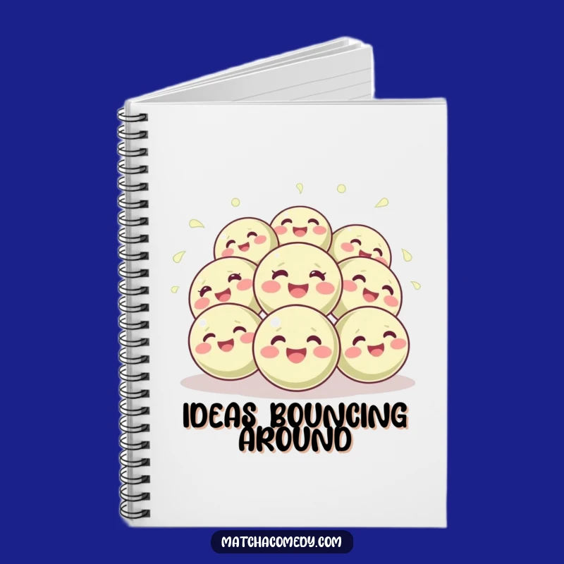Funny Matcha Balls Notebook: Jot Down Ideas with Joyful, Bouncing Tea Inspiration