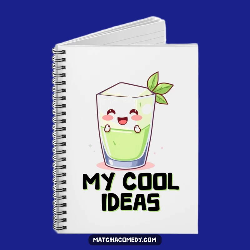 Funny Matcha Ice Cube Notebook: Jot Down Your Cool Ideas!