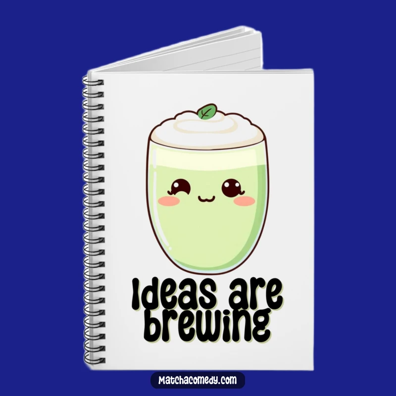 Funny Kawaii Matcha Notebook - Cheeky Smirk Journal, Perfect Funny Gift for Note-takers