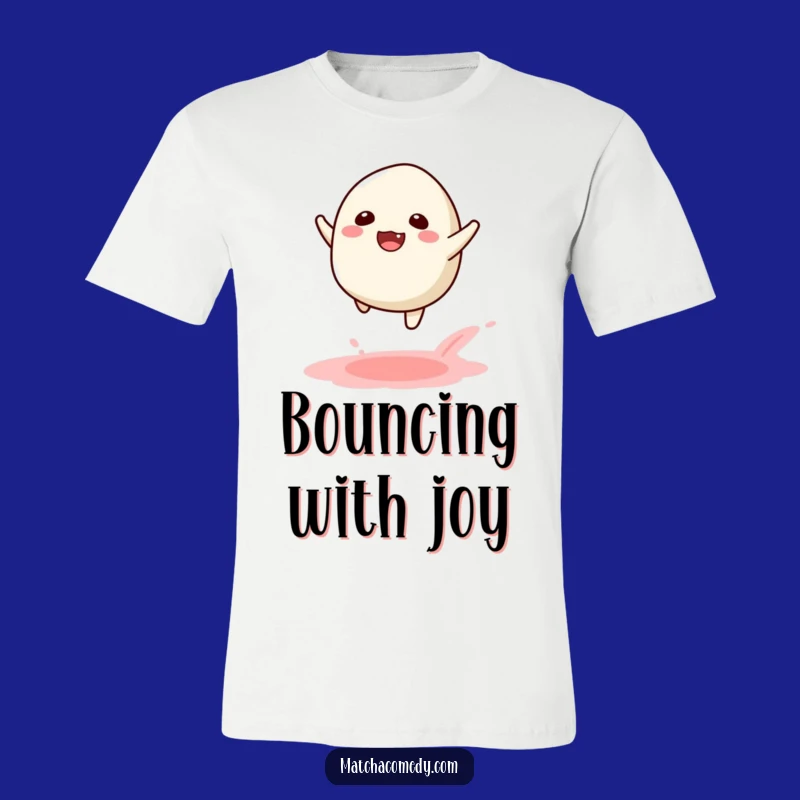 Funny Kawaii Matcha Mochi Leap T-Shirt: Joyful Powder Trail Tee