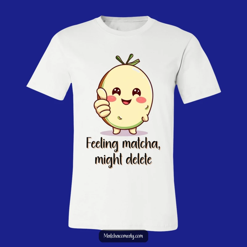 Funny Matcha Cookie Thumbs Up T-Shirt, Hilarious Shirt for Tea Enthusiasts