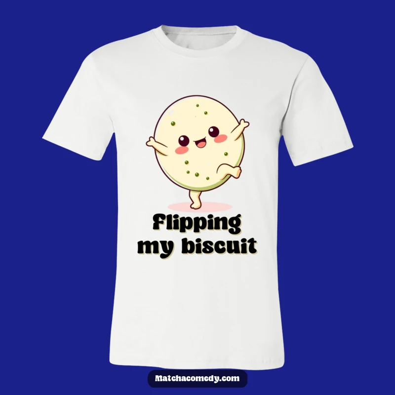 Funny Kawaii Matcha Cookie T-Shirt - Cartwheel Action, Awesome Gift for Bakers & Fun