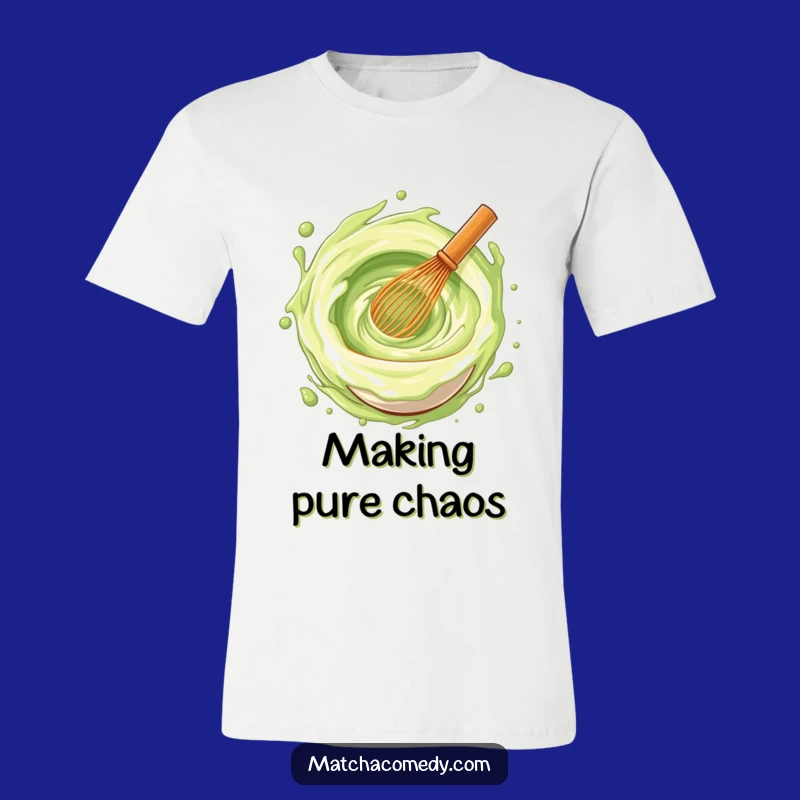 Funny Matcha Whisk Joy Vortex T-Shirt, Playful Tee for Whimsical Souls