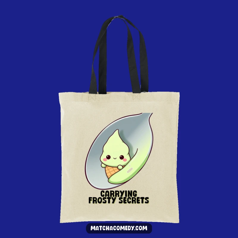 Funny Kawaii Matcha Ice Cream Tote - Chic & Cute Shopping Bag