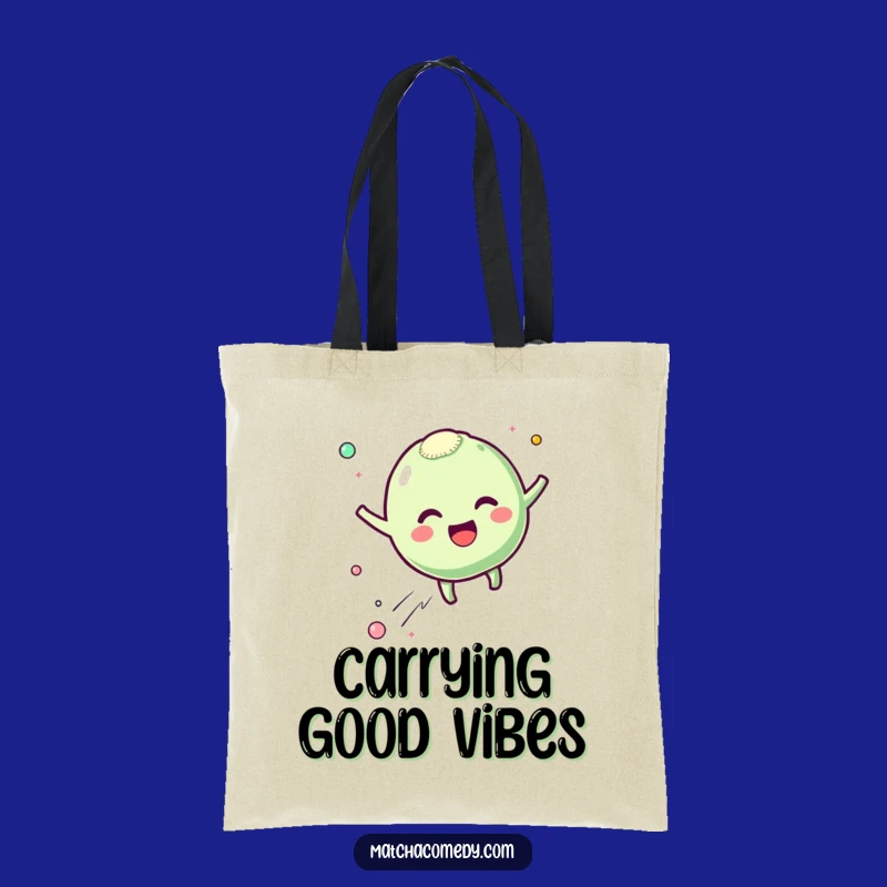 Funny Matcha Mochi Tote Bag - Bouncing Excitement, Carry Your Joy Gift