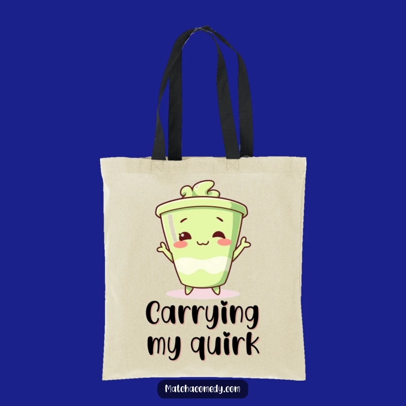Funny Silly Matcha Tote Bag, Carry Your Funky Style