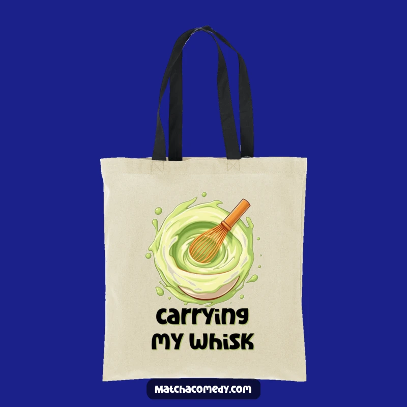 Funny Matcha Whisk Joy Vortex Tote Bag, Carry Your Happiness Hilariously