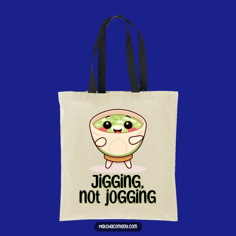 Funny Matcha Bowl Tote Bag: Carry Your Joy with This Dancing Bowl, Great Funny Gift!