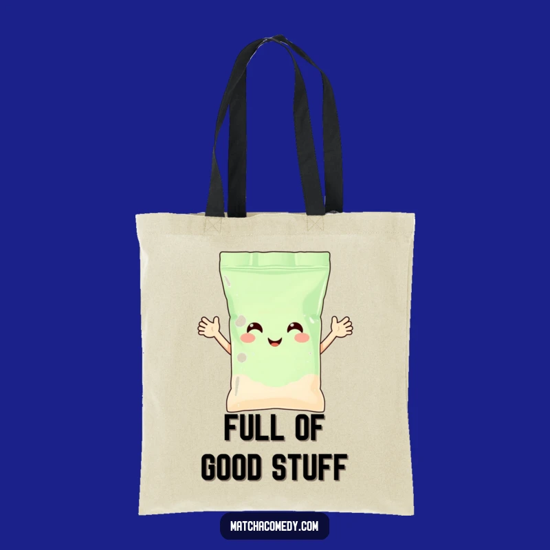Funny Matcha Powder Bag Tote Bag: Carry Your Cheer Around!