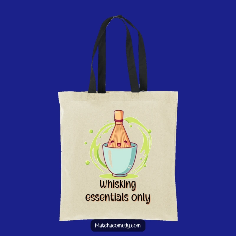 Funny Matcha Whisk Tote Bag: Spin into Action with This Cheerful, Go-Anywhere Funny Gift!