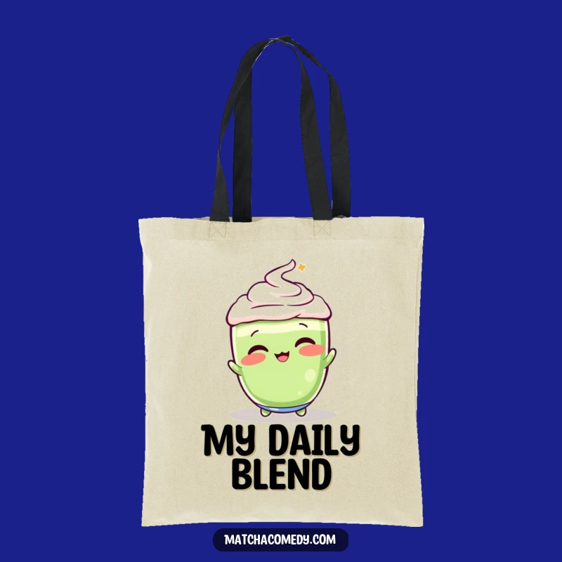 Funny Matcha Latte Whisking Tote: Carry Your Vibrant Vibes!